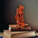Handcrafted Terracotta Musician Figurine | Tribal Lady with Instrument | 8-Inch Ethnic Home Decor